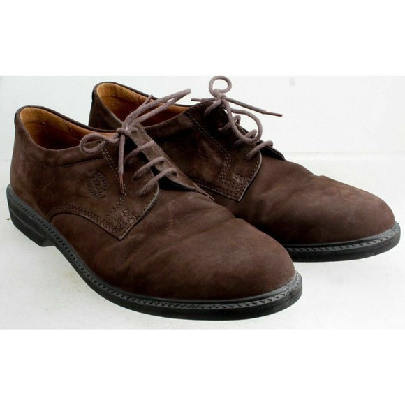 Ecco Men’s Brown Suede Lace Up Shoes Comfort Fibre System EUR 47 US 13 UK 12